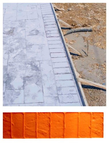 Fake stone concrete - concrete, printed