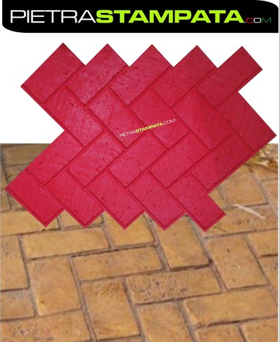 Mold for floor printed cement - floor,