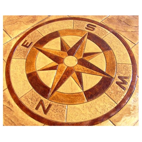 Polyurethane mat stamp compass - polyurethane,